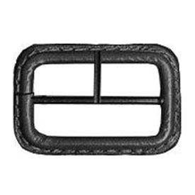 Black leather buckle by Devanet